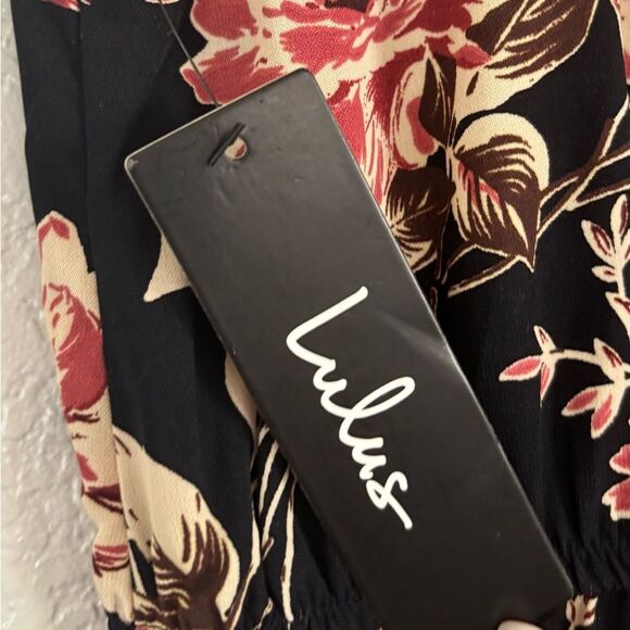 Lulus Feel the Music Blue Floral Print Maxi Dress, Full-Length Small Prom Easter - Picture 12 of 13